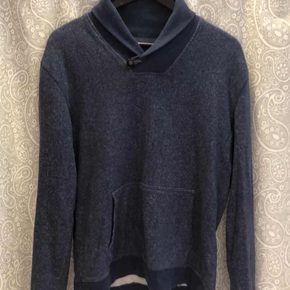Blue Hooded Sweatshirt